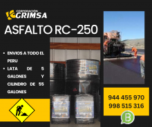  VENTA DE ASFALTO MC-30 Y ASFALTO RC-250